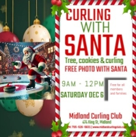 Curling with Santa Christmas Jitney